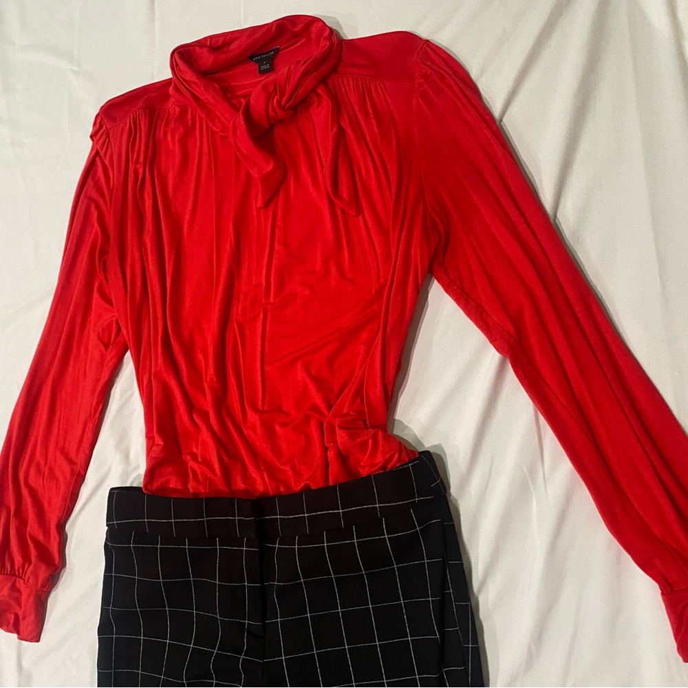 Three Banana Republic and Ann Taylor blouses